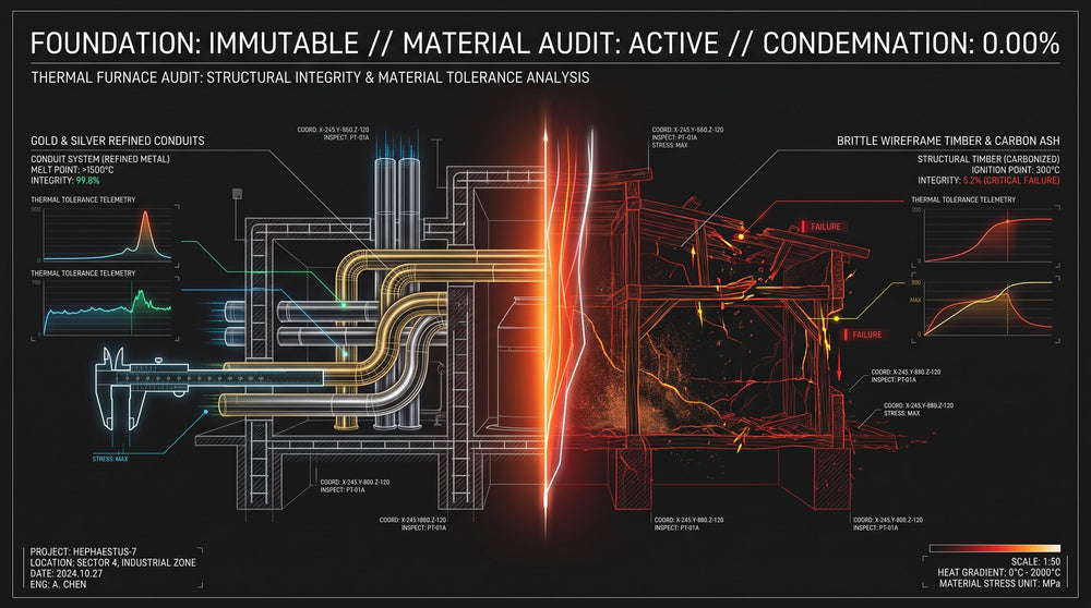 Technical CAD schematic displaying material audit tolerances and post-flight thermal inspection physics for Inquiry 016.