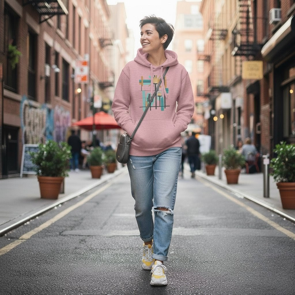 Selah Supply Co. The Parable of the Lamp Stand Hoodie in Lavender, front view.