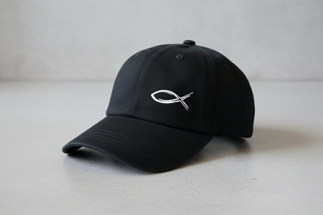 "Jesus Fish" Embroidered Hat - Selah Supply Co.