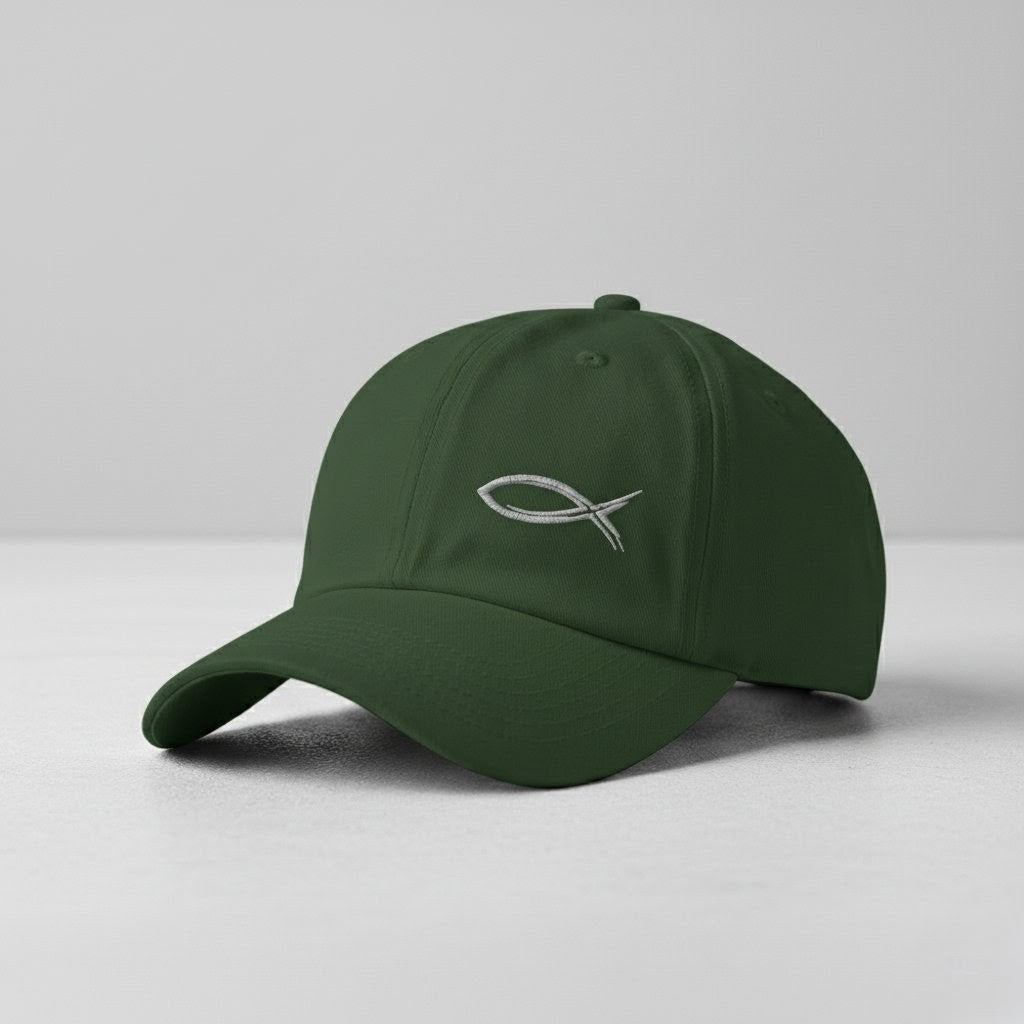 "Jesus Fish" Embroidered Hat - Selah Supply Co.